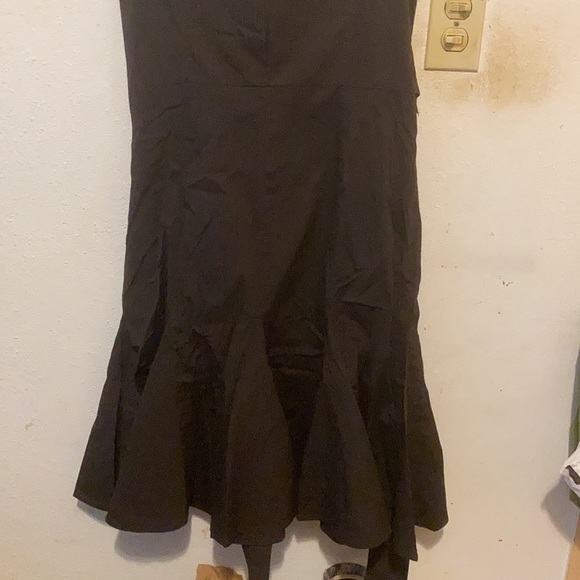 Ann Taylor Chocolate Brown Faux Wrap Dress (6) - Picture 4 of 5